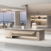 Trueliving Royal Cream Office Table Living Room H 14 x W 33 x D 33